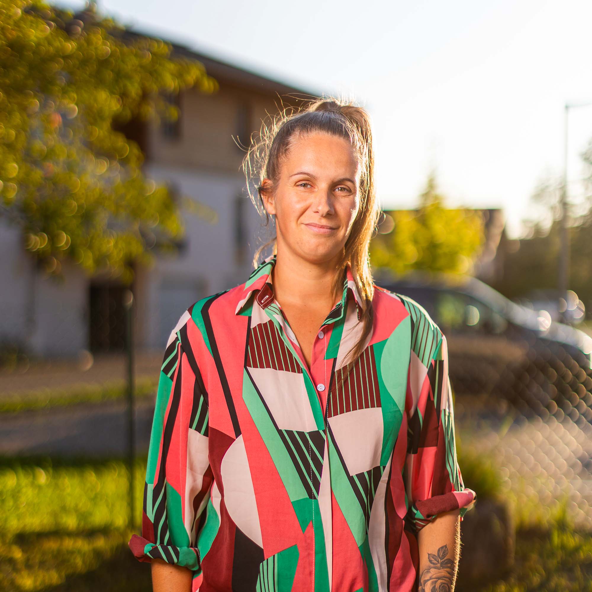 Valérie de l'équipe de la crèche Boule de Gomme à Lucinges